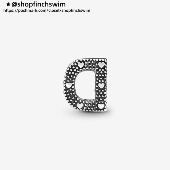 Pandora Letter D Alphabet Charm - Picture 2 of 6
